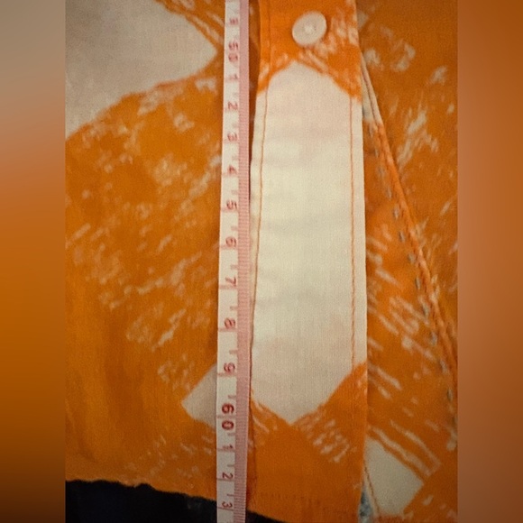 Boden Orange and White Sleeveless Blouse - Picture 5 of 8